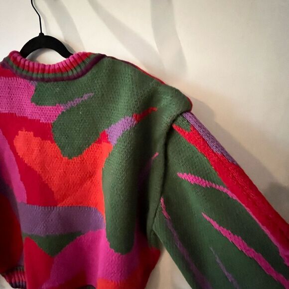 Abstract Multicolor Sweater Size S - Picture 7 of 7